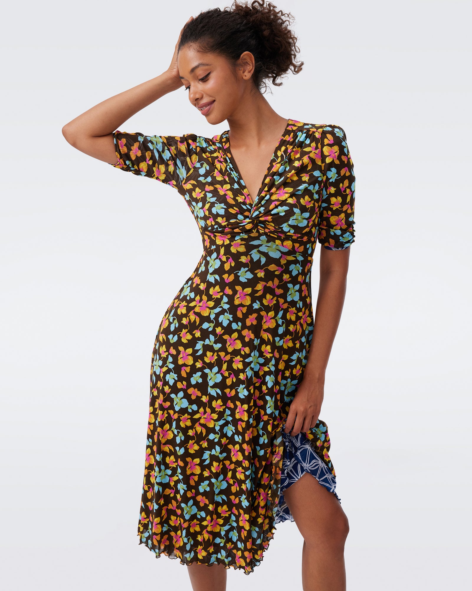DVF CARRY REVERSIBLE DRESS