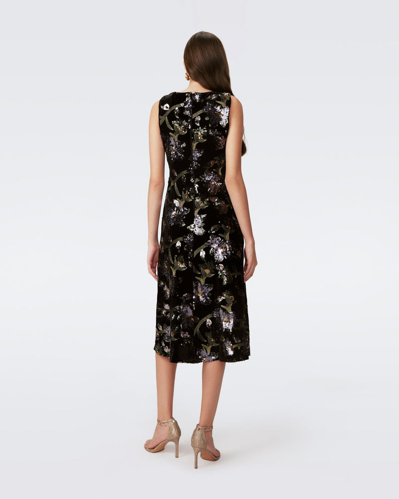 dvf sequin dress DVF CORAL DRESS in SEQUIN FLORAL Diane von Furstenberg HongKong