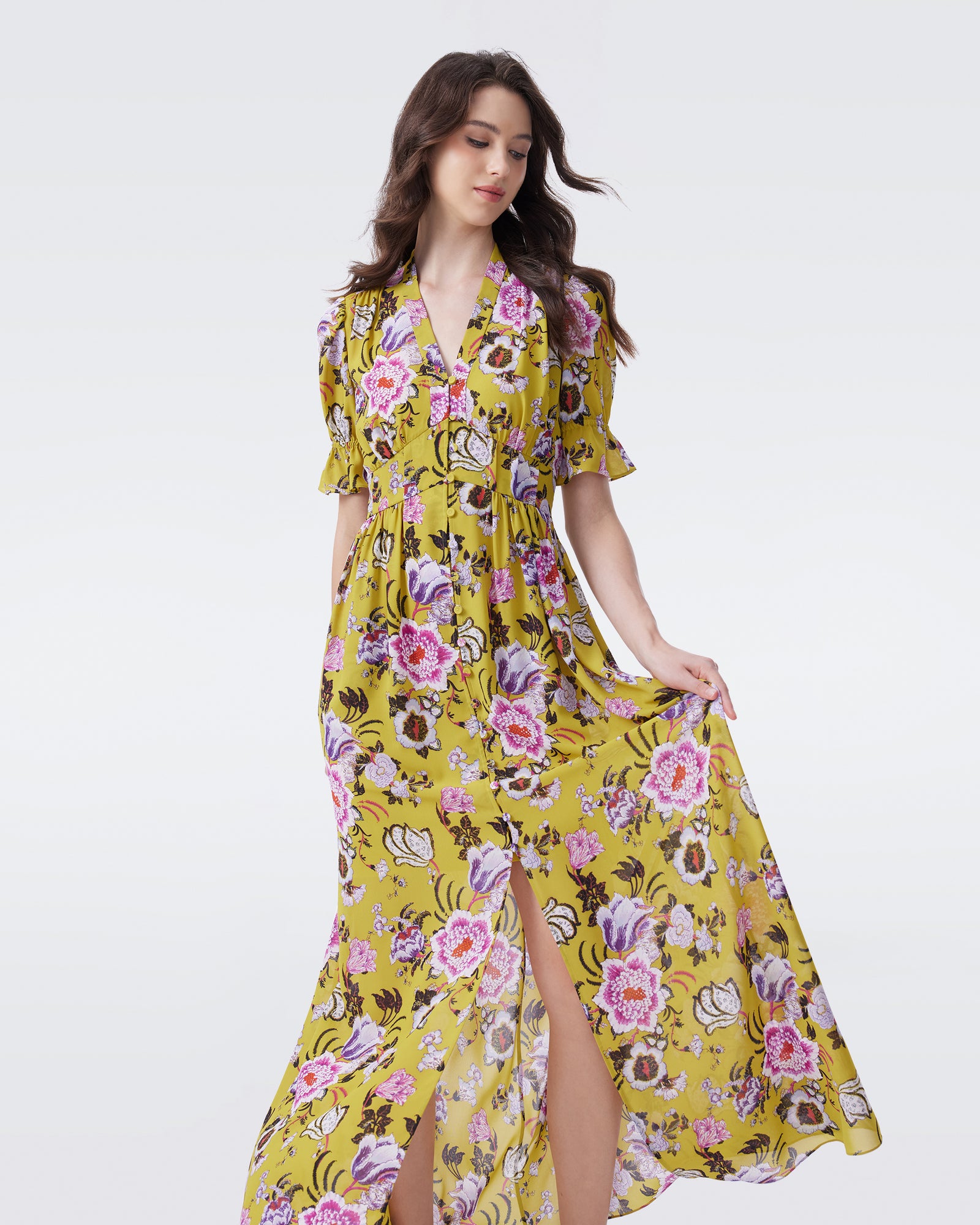 DVF ERICA LONG DRESS