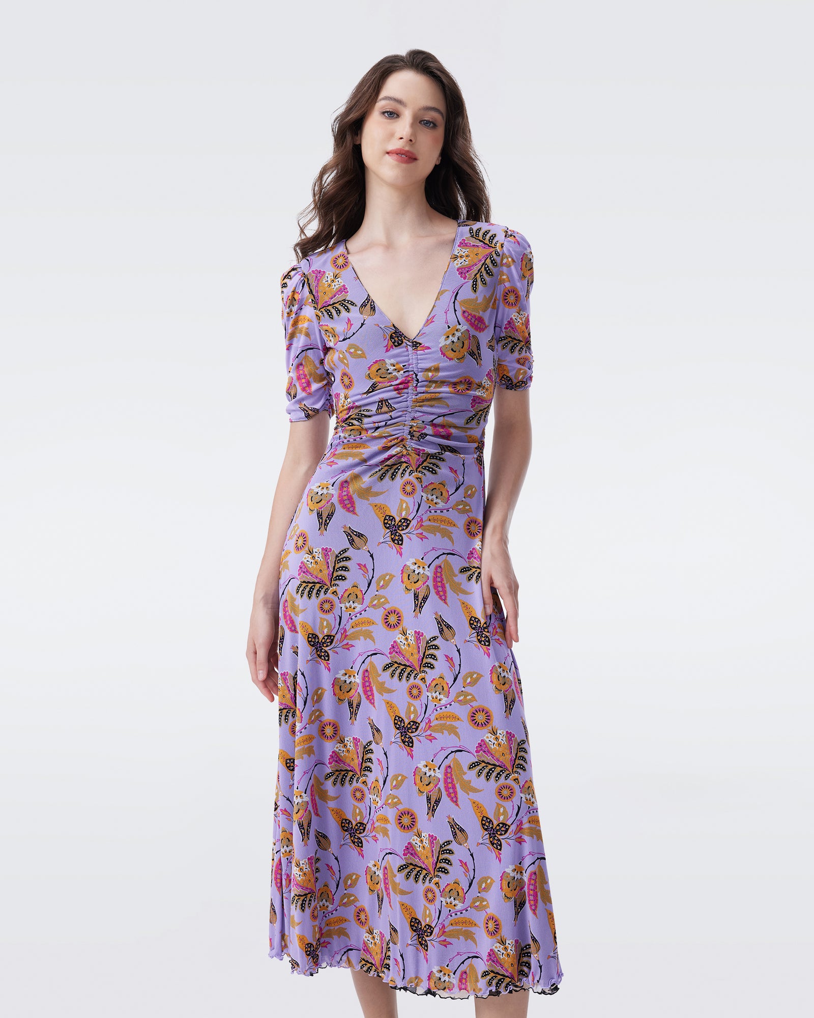 DVF KOREN REVERSIBLE MIDI DRESS