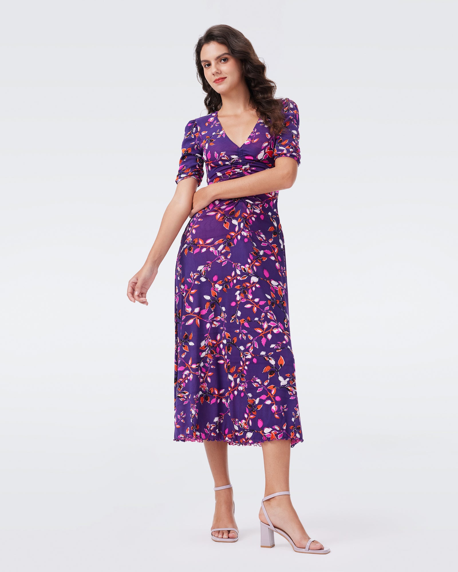 DVF KOREN REVERSIBLE MIDI DRESS