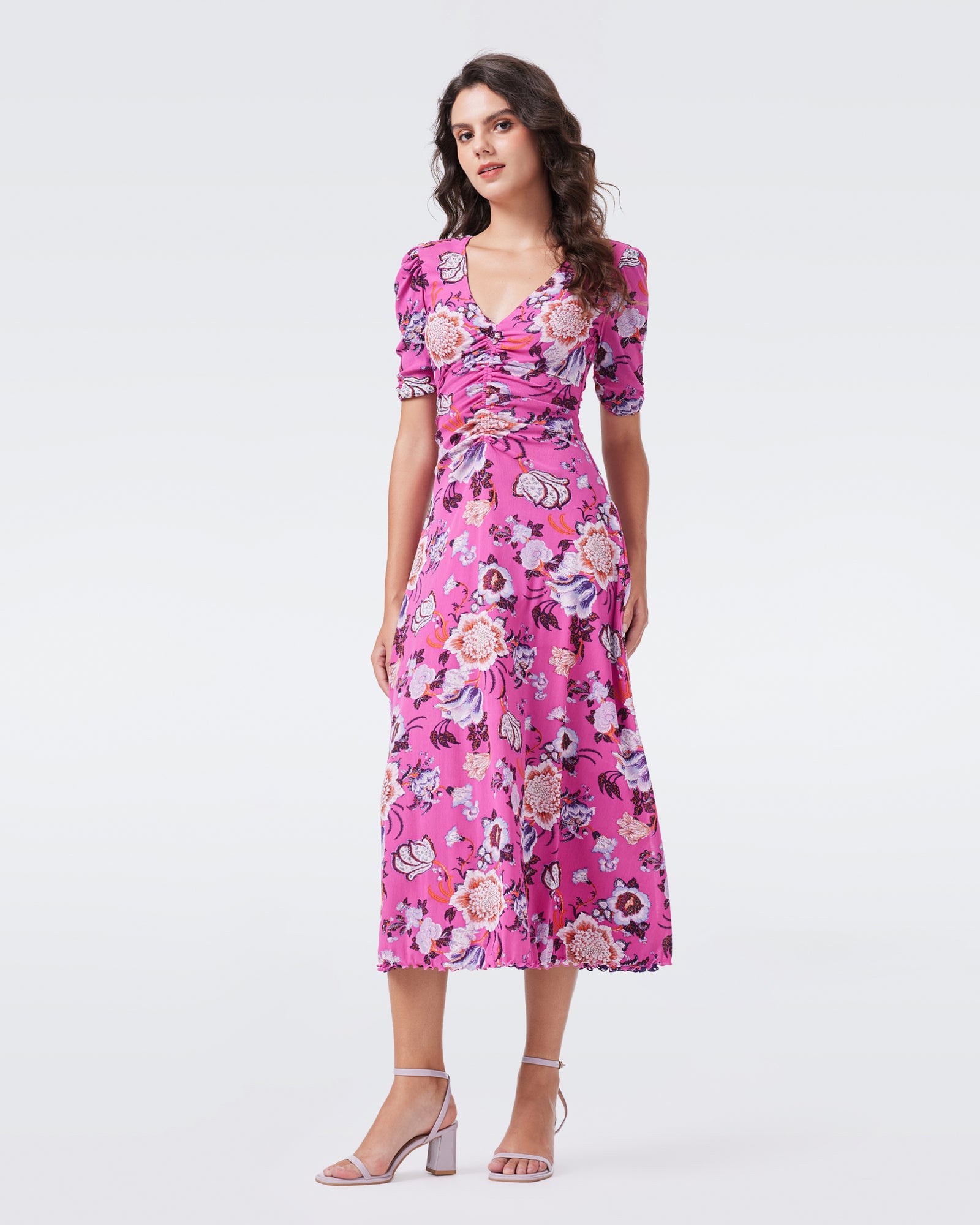 DVF KOREN REVERSIBLE MIDI DRESS