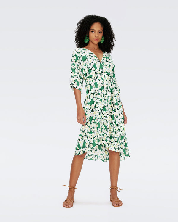 Eloise Faux Wrap Midi Dress