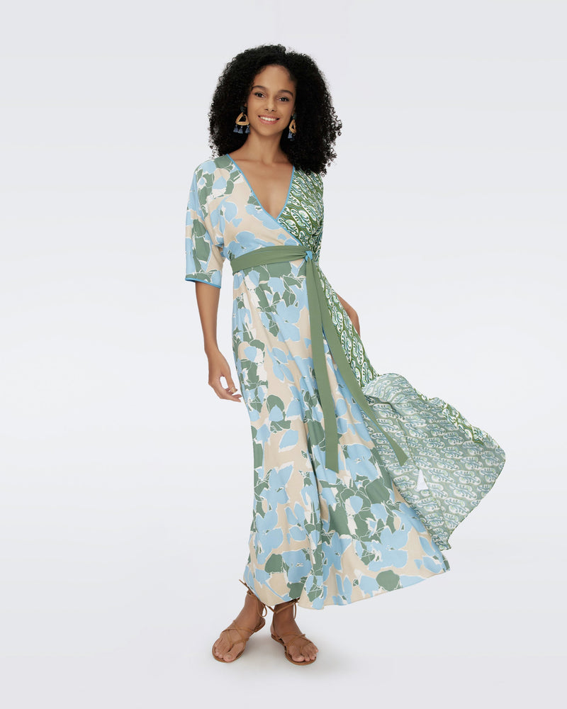 Eloise Faux Wrap Maxi Dress – Diane von Furstenberg HongKong