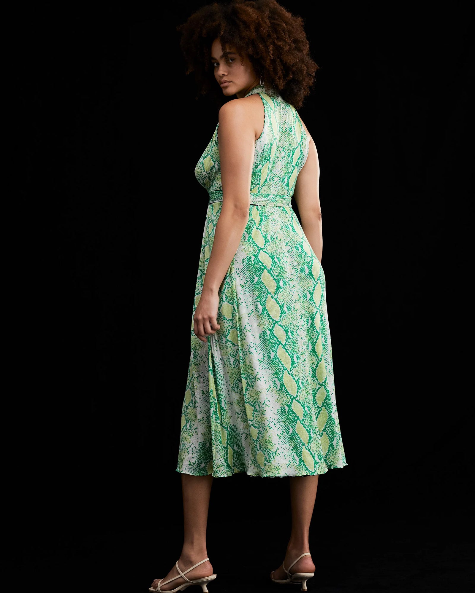 Pia Reversible Mesh Wrap Dress