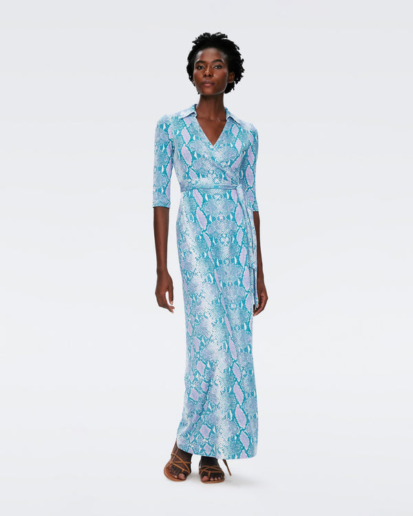 Abigail Silk Jersey Maxi Wrap Dress