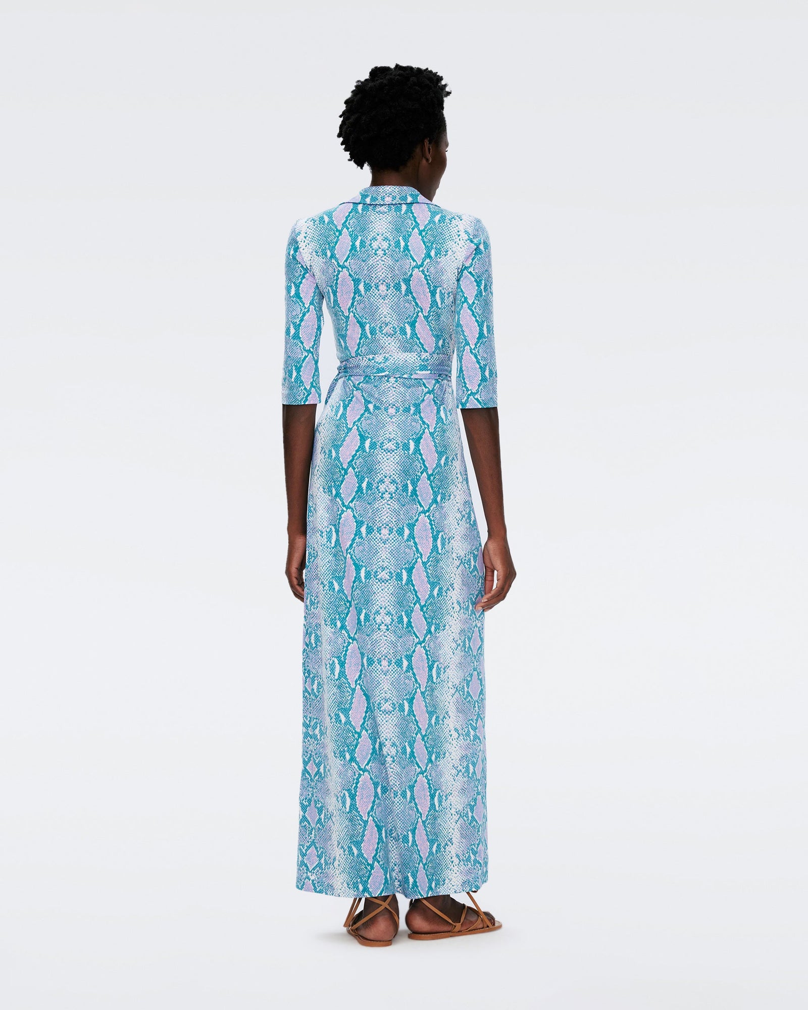 Abigail Silk Jersey Maxi Wrap Dress