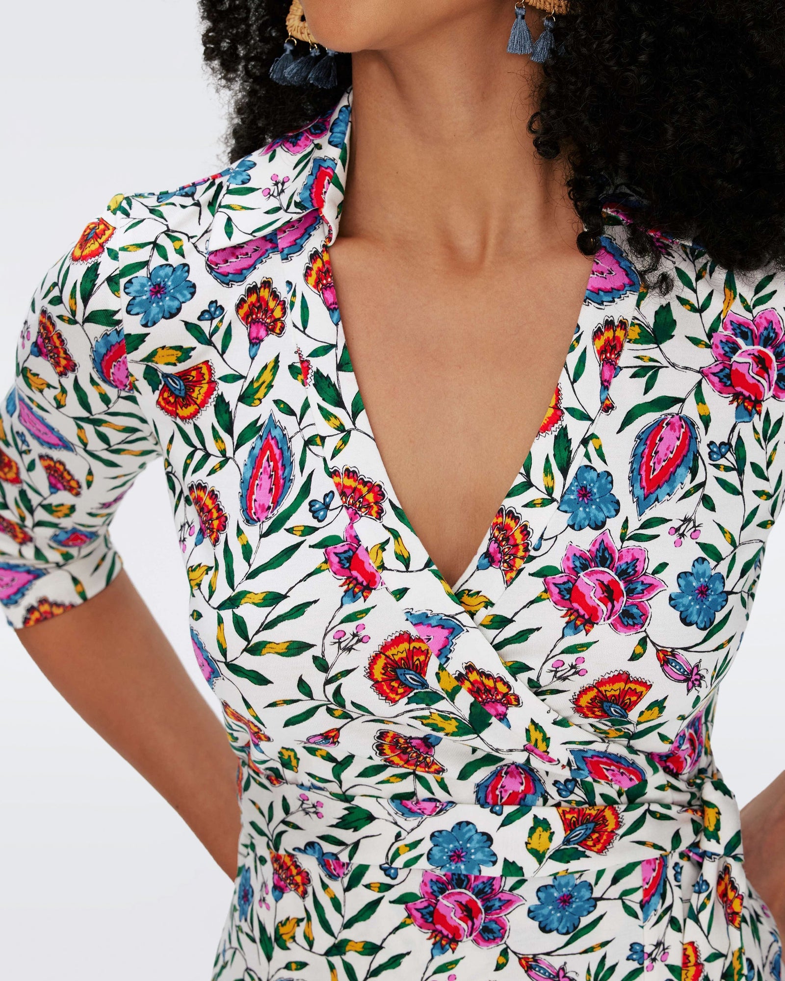 Jeanne Silk Jersey Wrap Dress