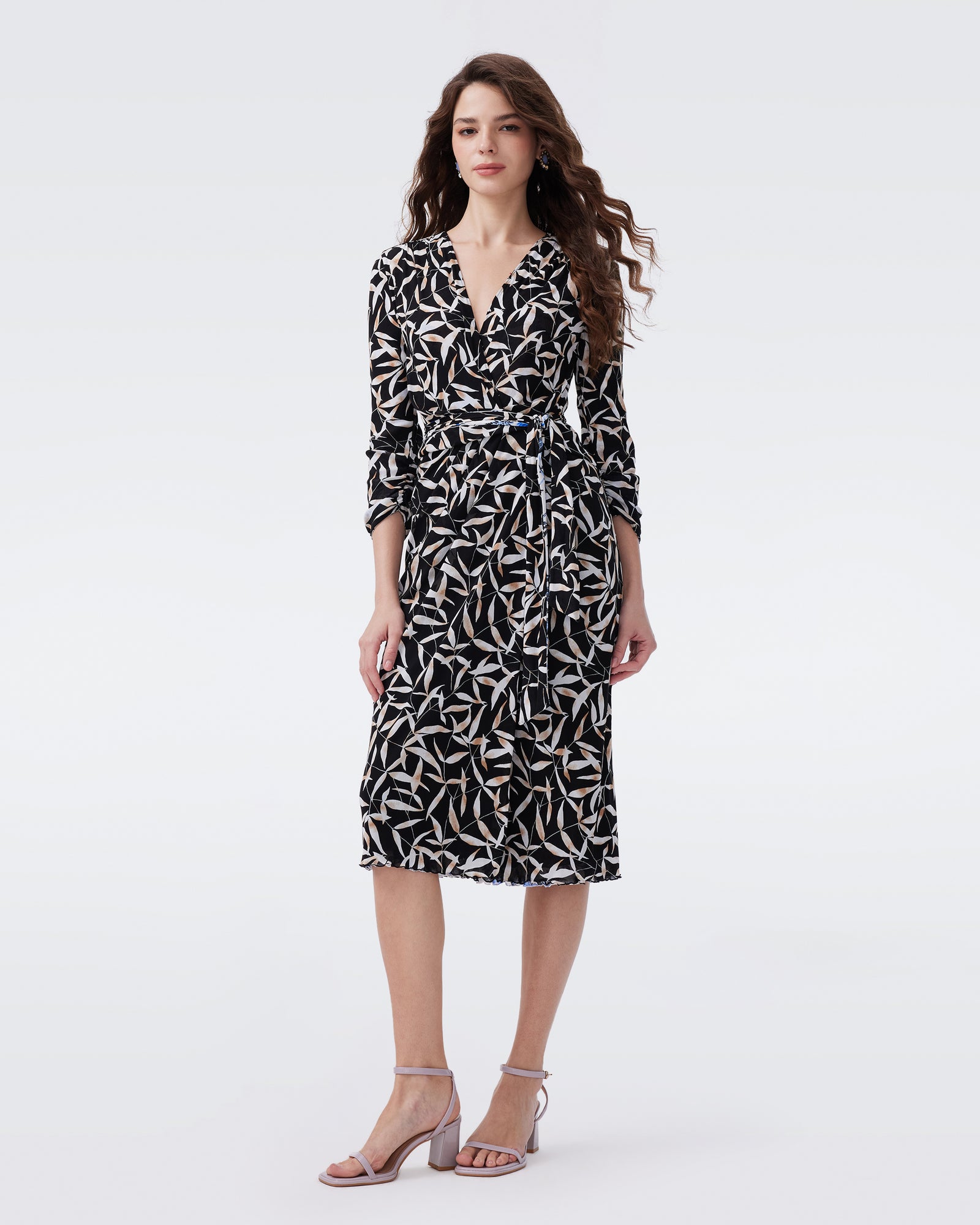 DVF BRENDAN REVERSIBLE 3/4 DRESS