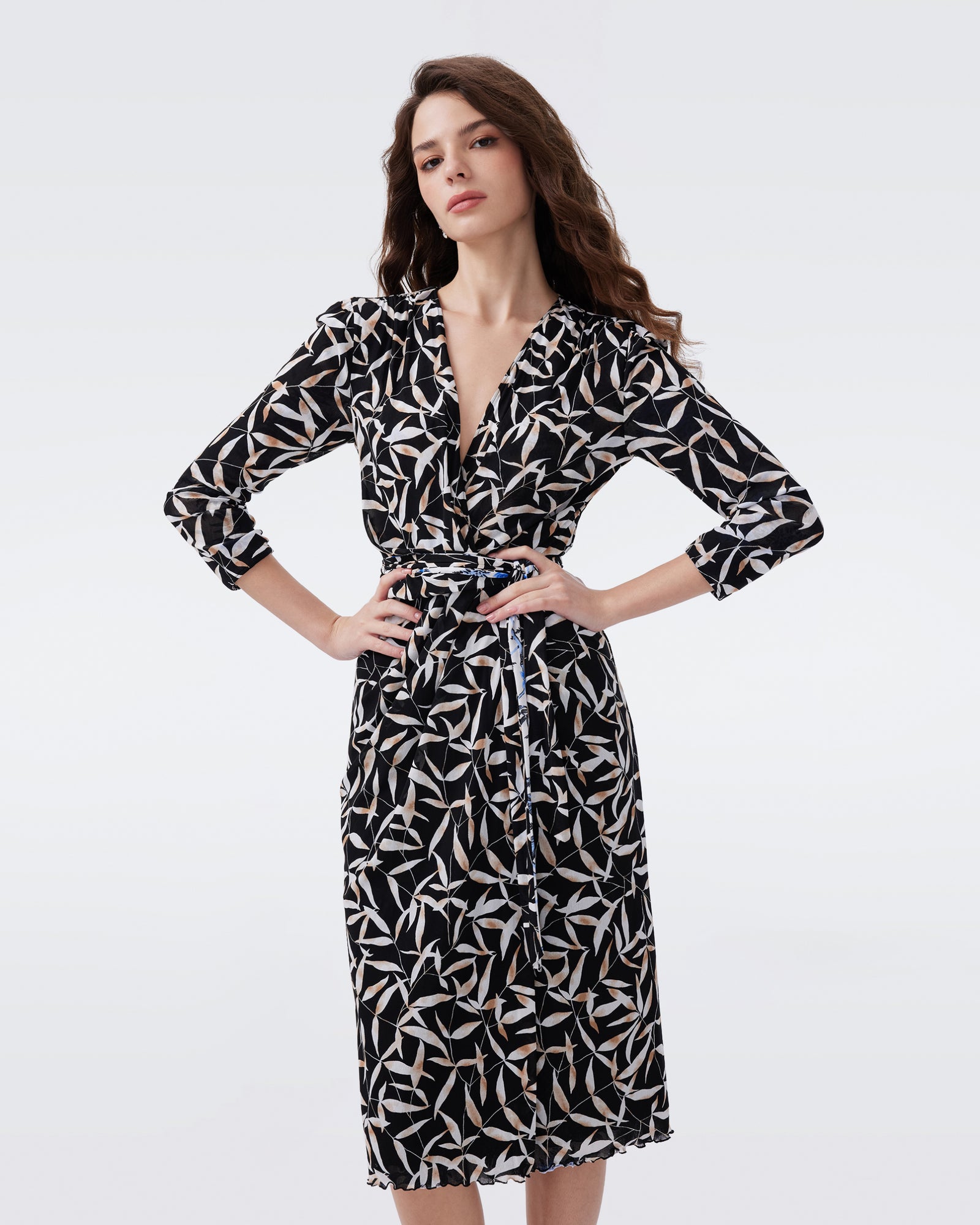DVF BRENDAN REVERSIBLE 3/4 DRESS