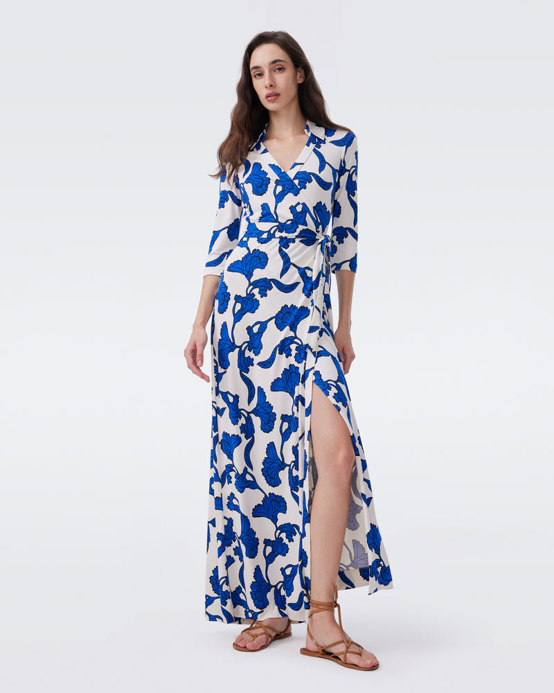 dvf abigail maxi dress Abigail Maxi Embellished Wrap Dress