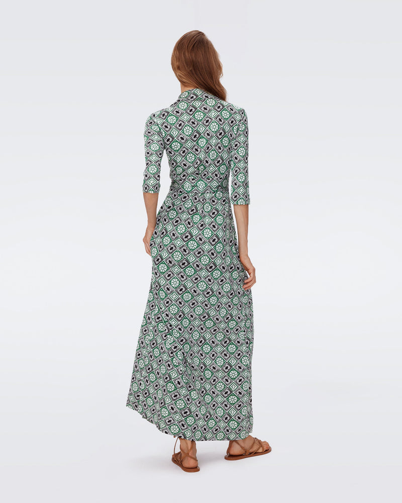 Abigail Silk Jersey Maxi Wrap Dress