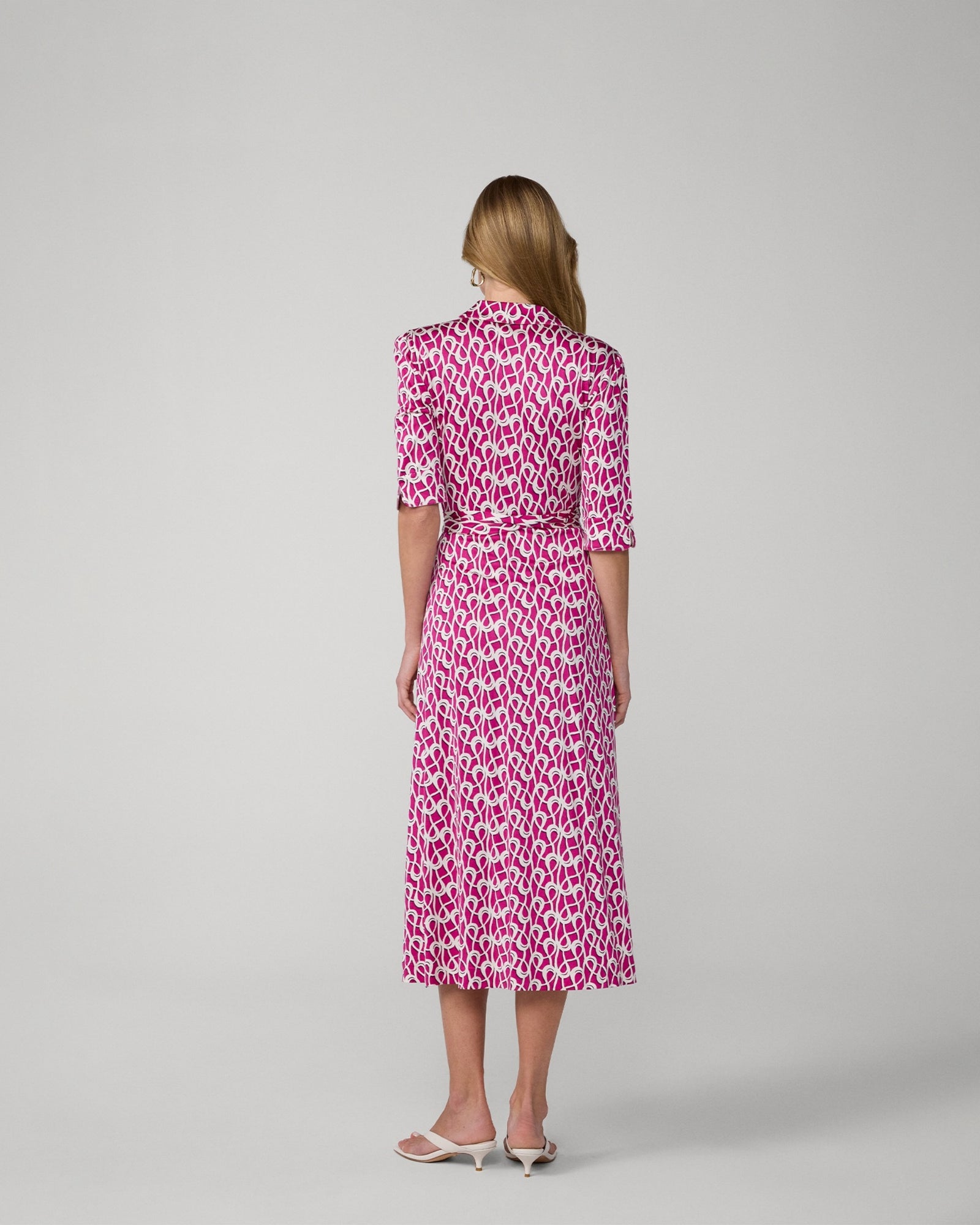 DVF SANA SHORT SLEEVE DRESS