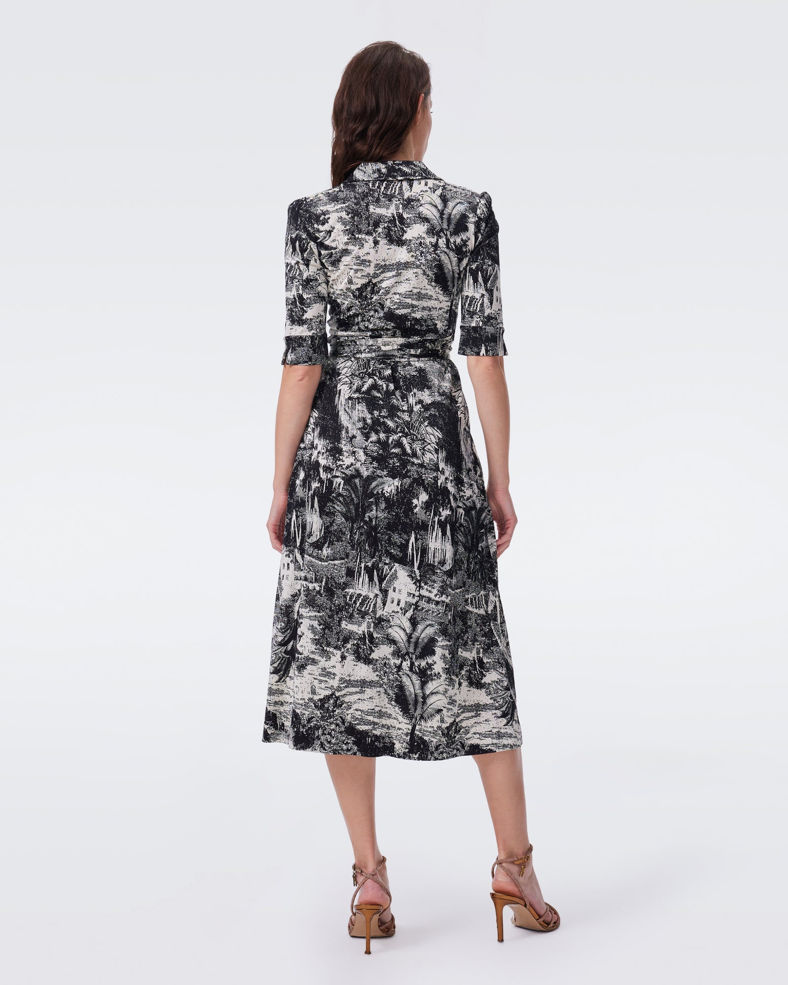 DVF SANA SHORT SLEEVE DRESS