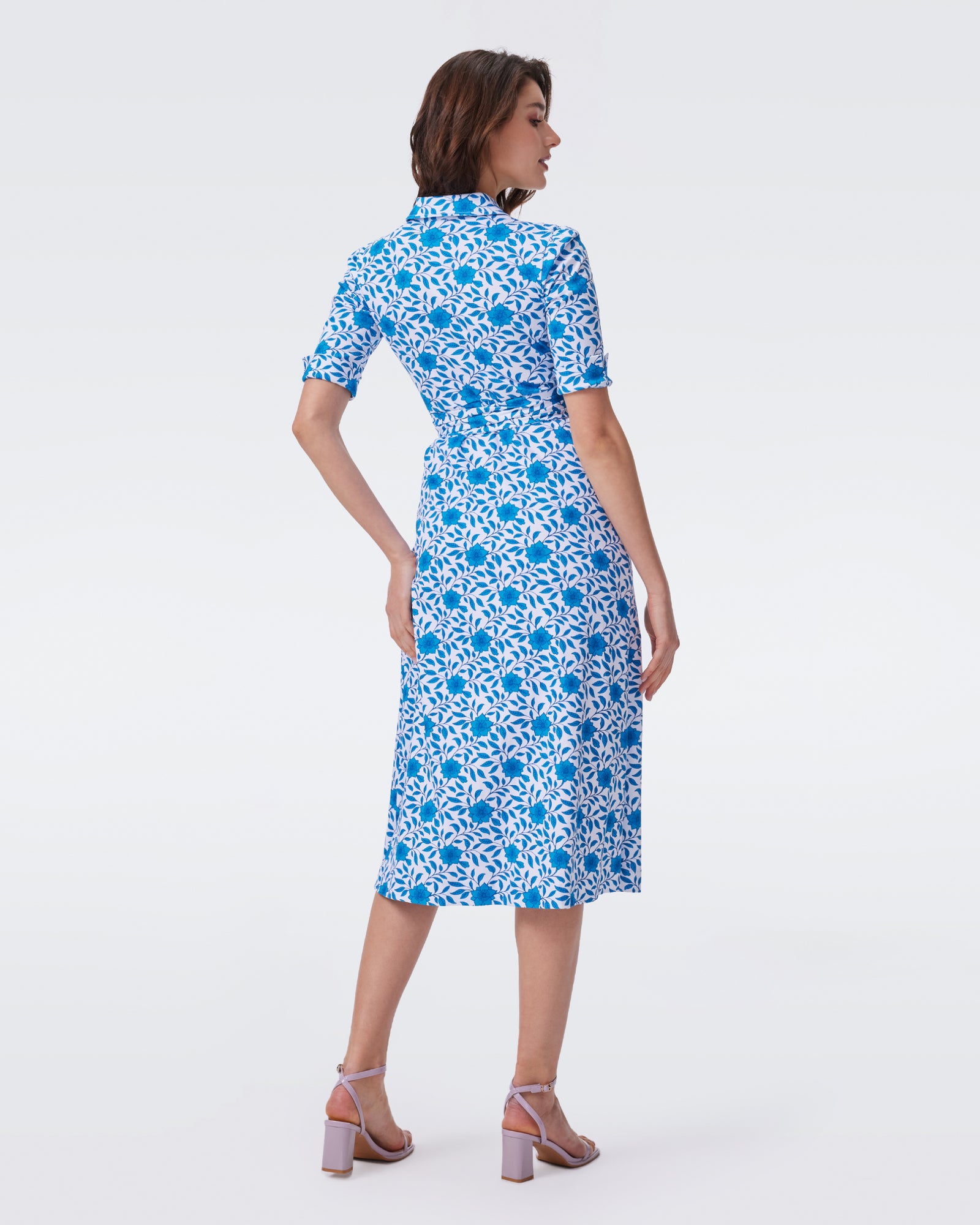 DVF SANA SHORT SLEEVE DRESS