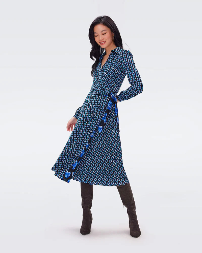 Phoenix Reversible Mesh Wrap Dress