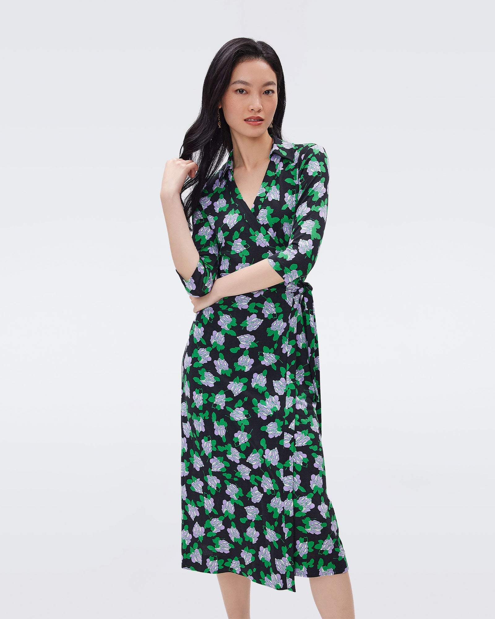 Abigail Silk Jersey Wrap Dress