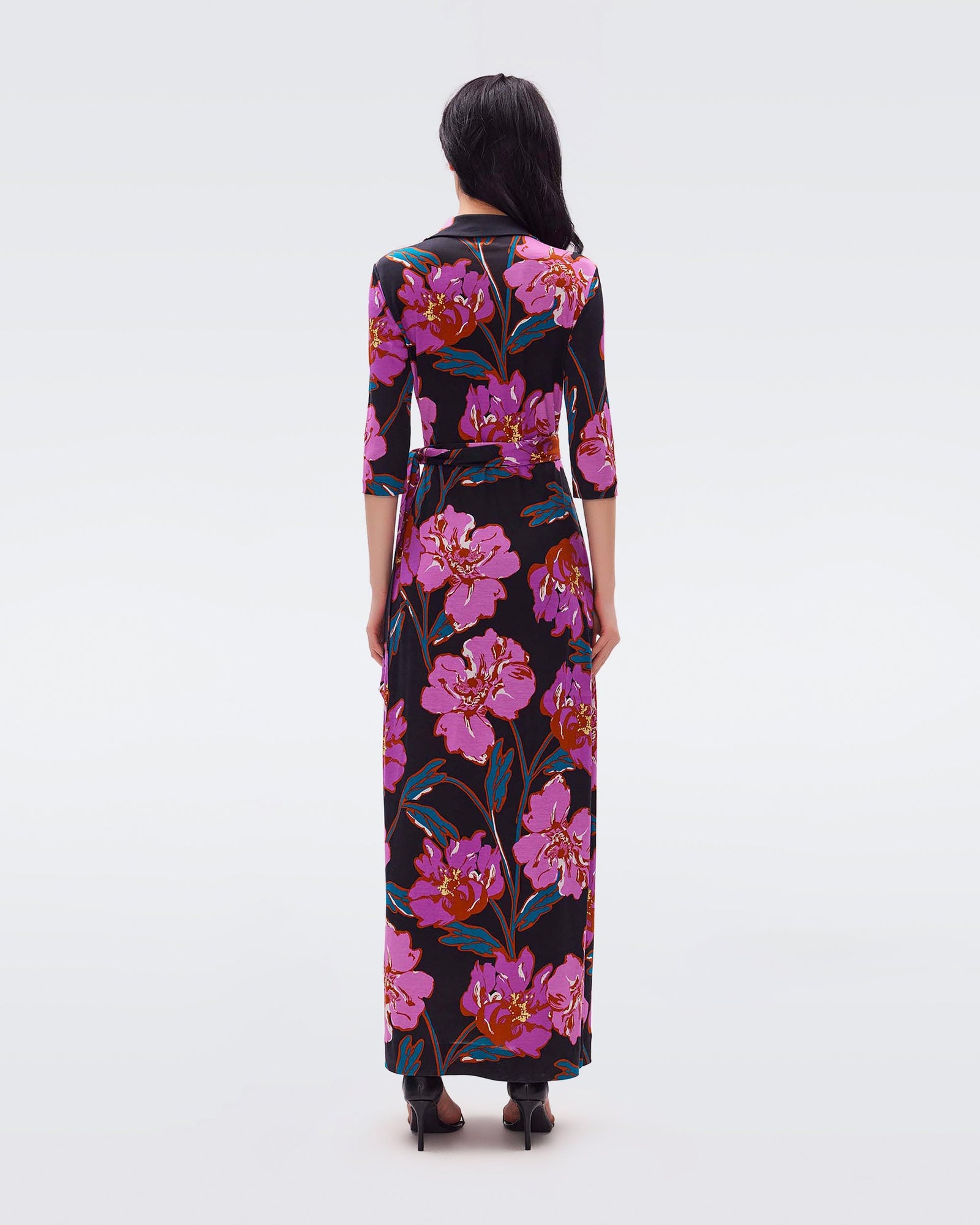 abigail silk-jersey maxi wrap dress Abigail Silk Jersey Maxi Wrap Dress - STACIE FLINNER