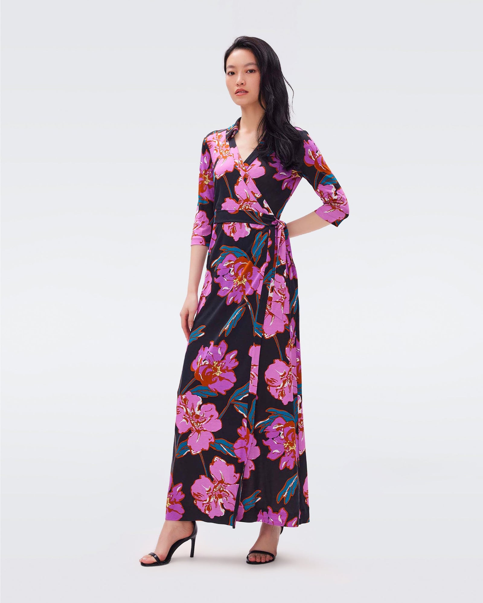 Abigail Silk Jersey Wrap Dress