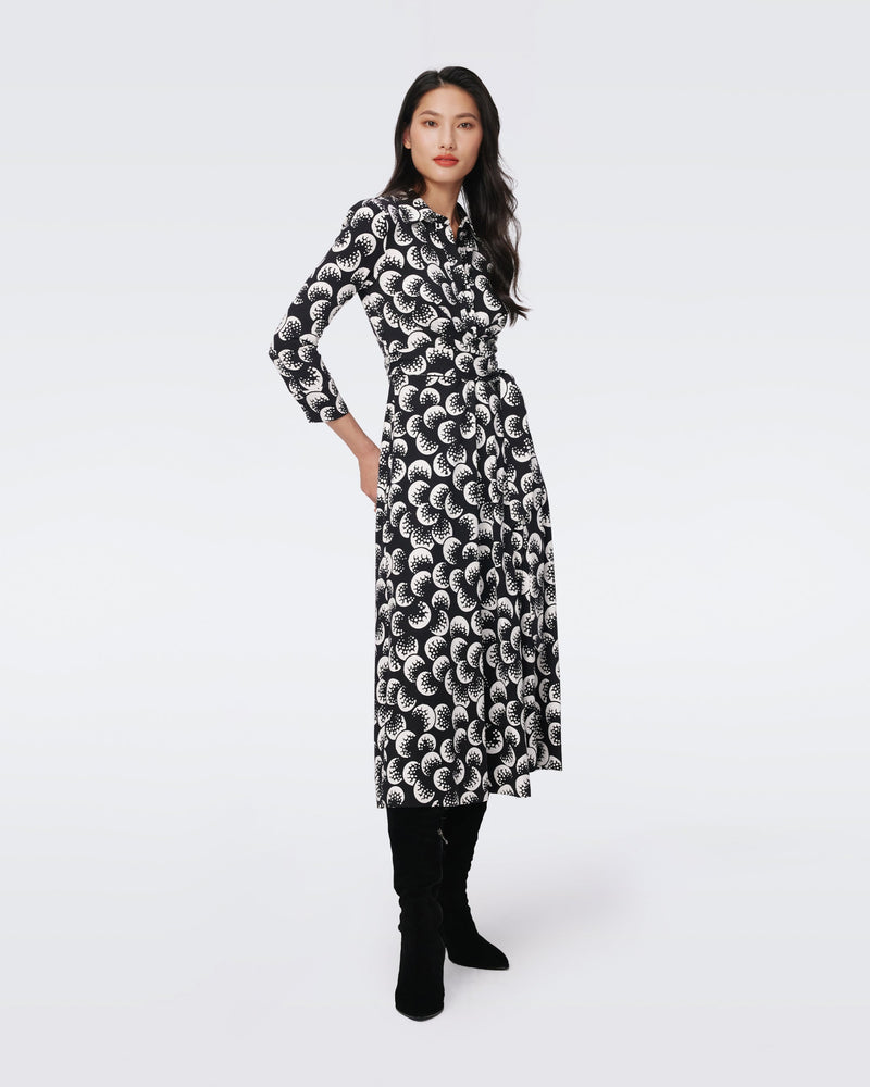 DVF SANA TWO DRESS in MOON LANDING LG