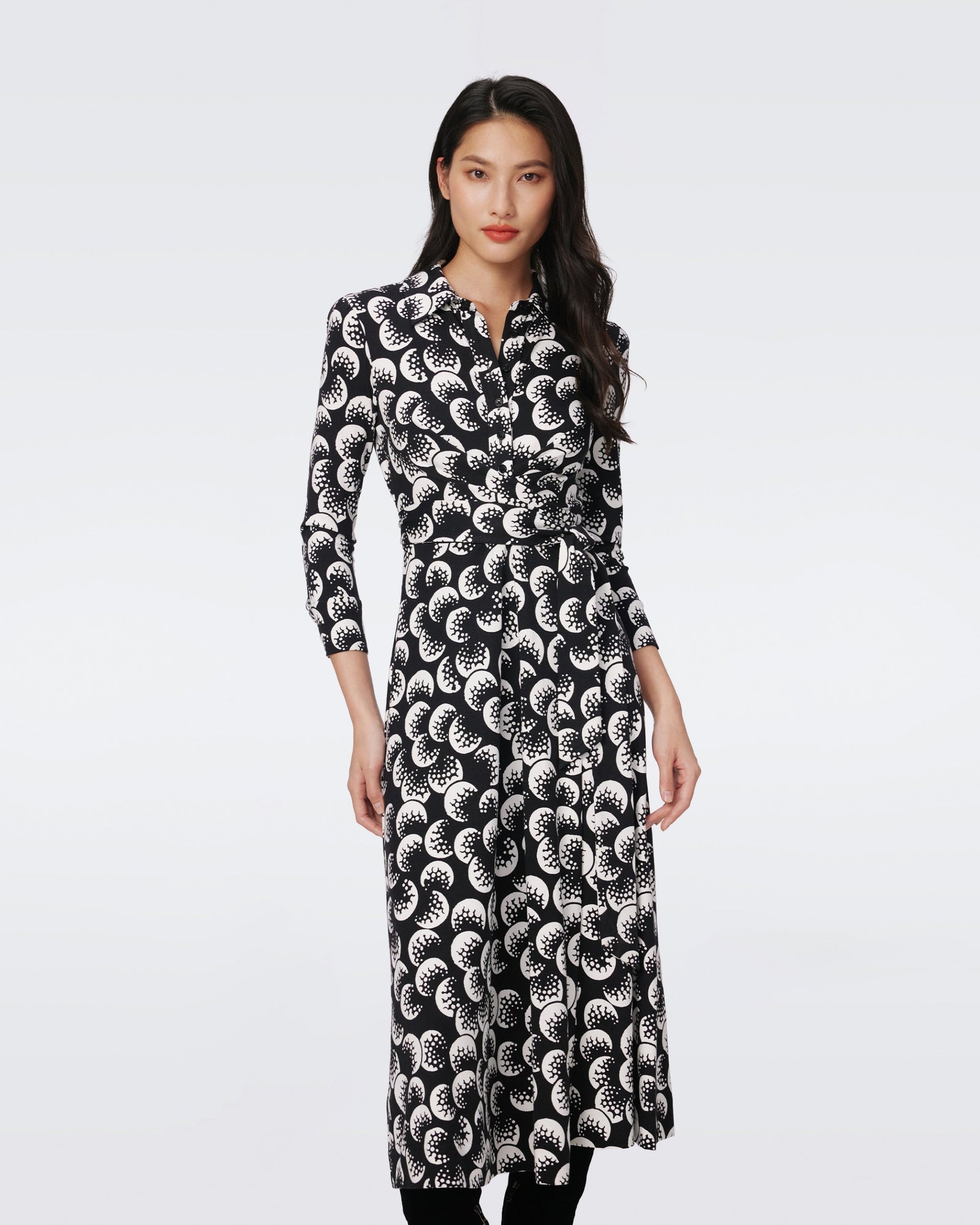 DVF SANA TWO DRESS in MOON LANDING LG