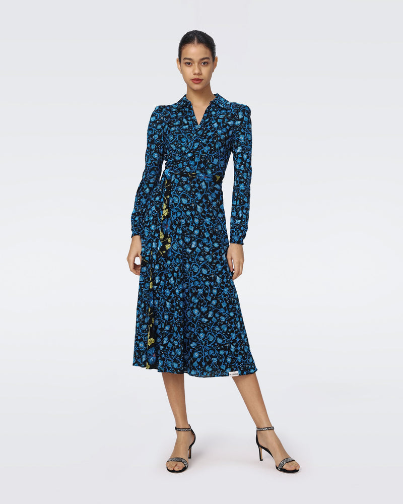 phoenix reversible mesh wrap dress Diane Von Furstenberg Phoenix Reversible Mesh Wrap Dress In Oracle Rose And Tarot Maze Black - 60% Off