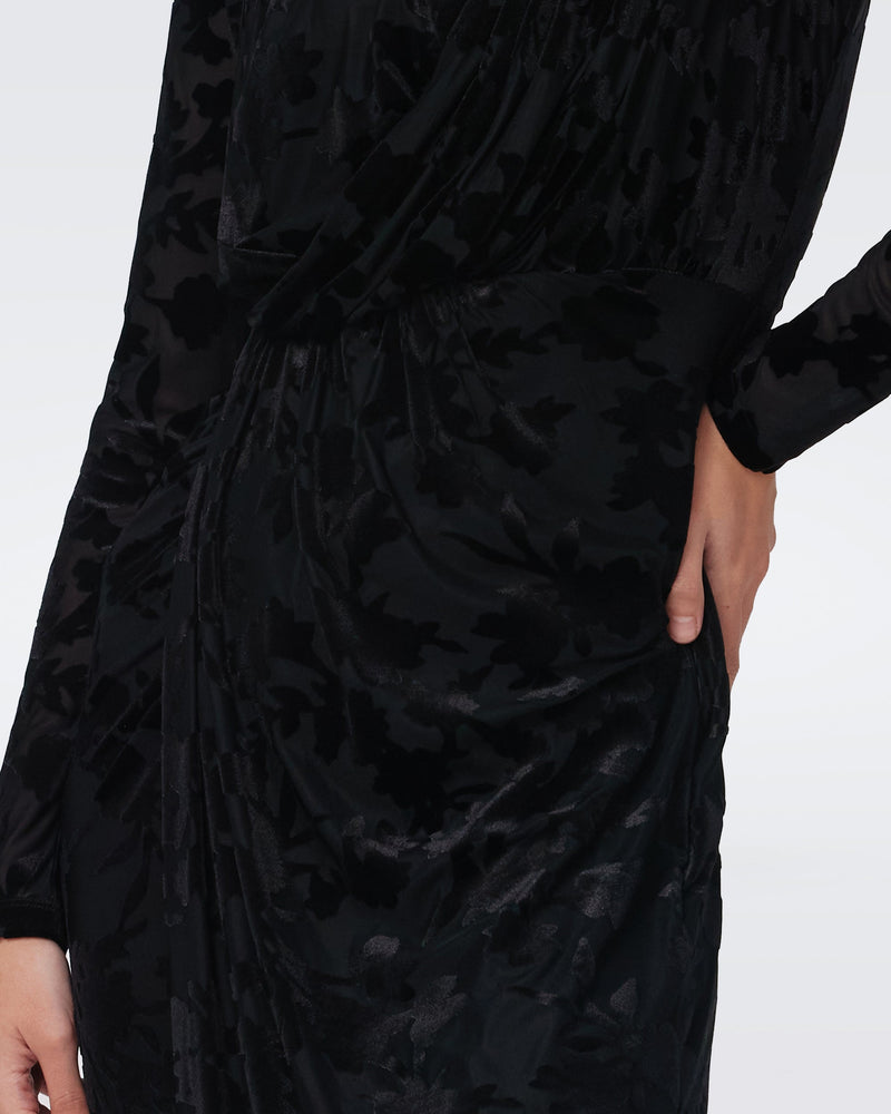 DVF TAMRA DRESS in BLACK