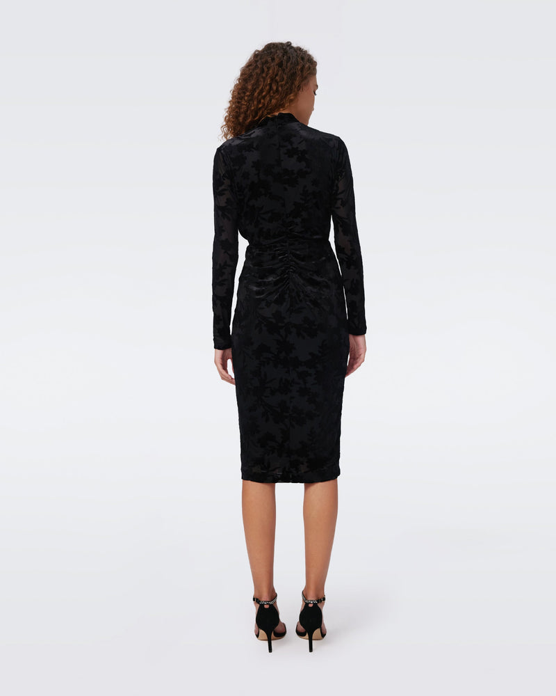 DVF TAMRA DRESS in BLACK