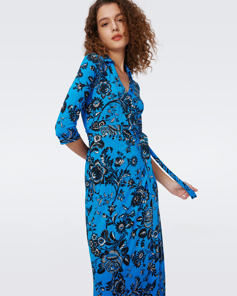 Abigail Silk Jersey Maxi Wrap Dress