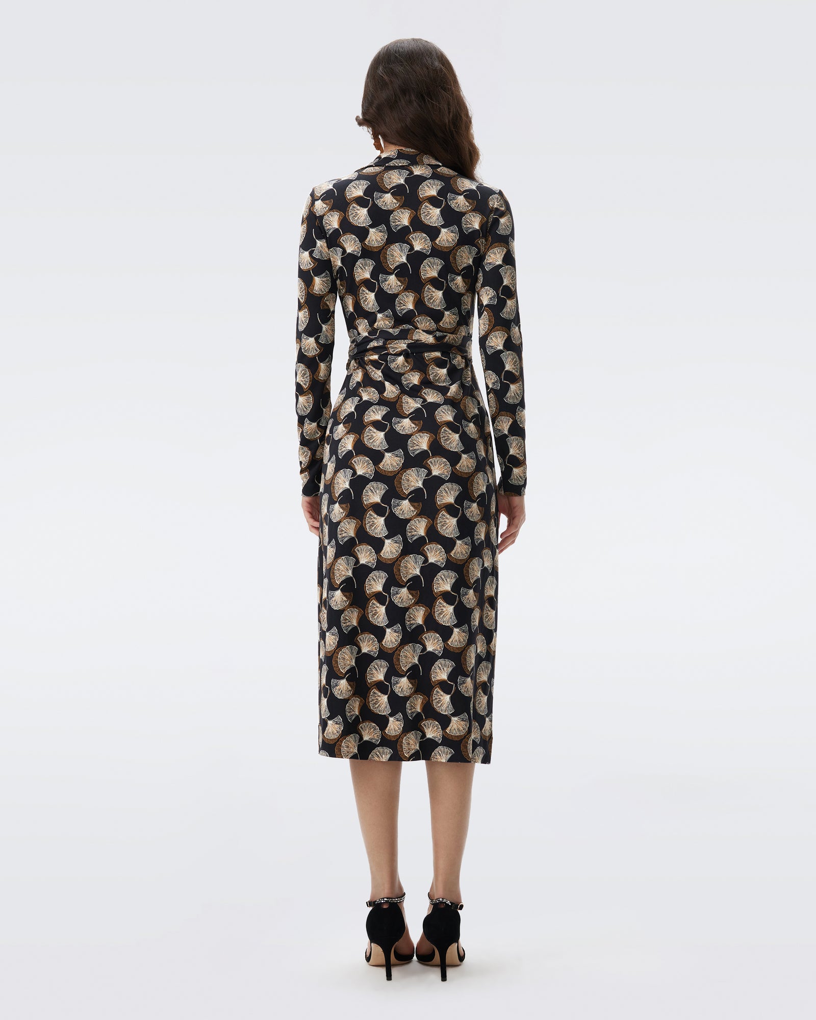DVF L/S ABIGAIL MIDI DRESS
