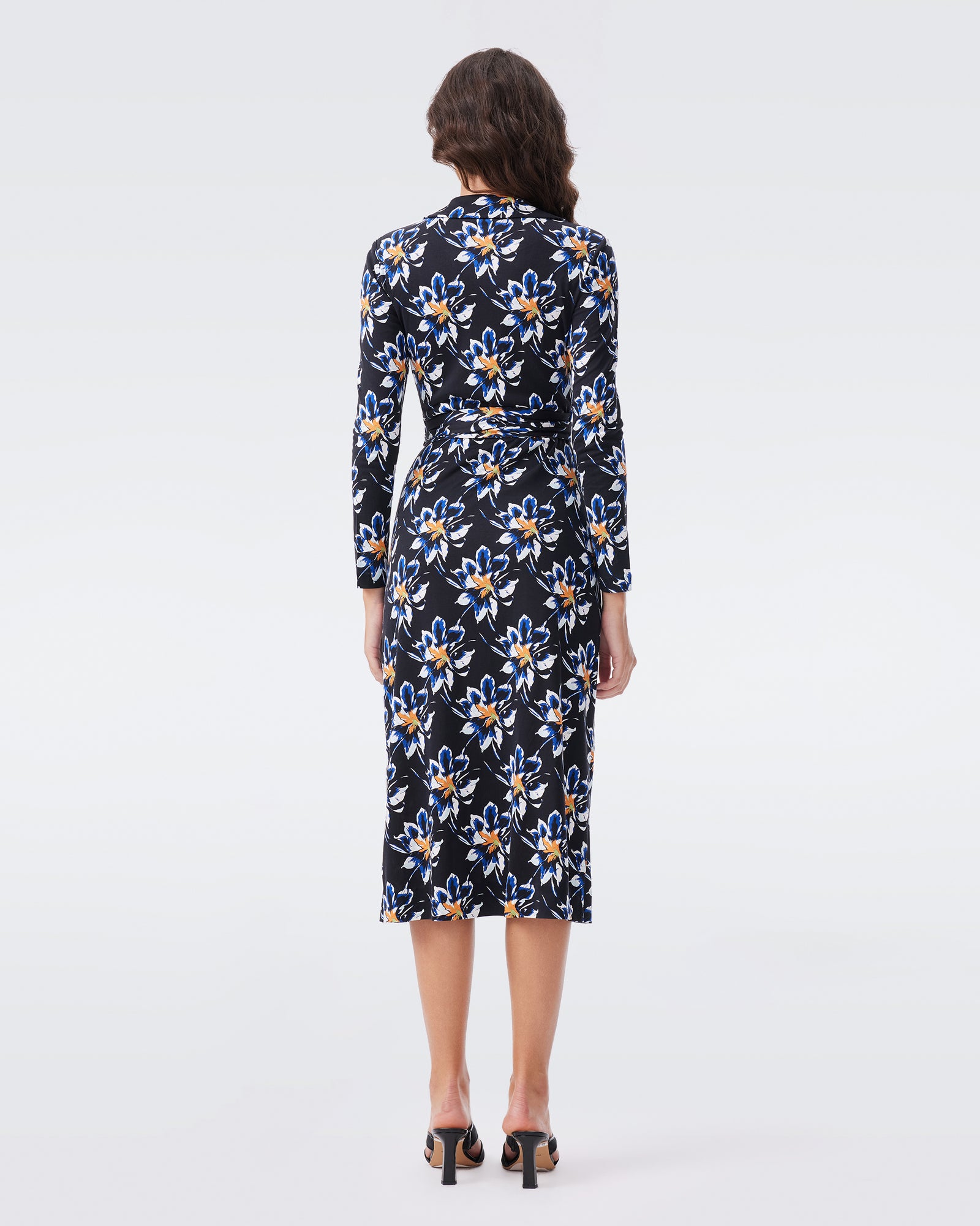 DVF L/S ABIGAIL MIDI DRESS