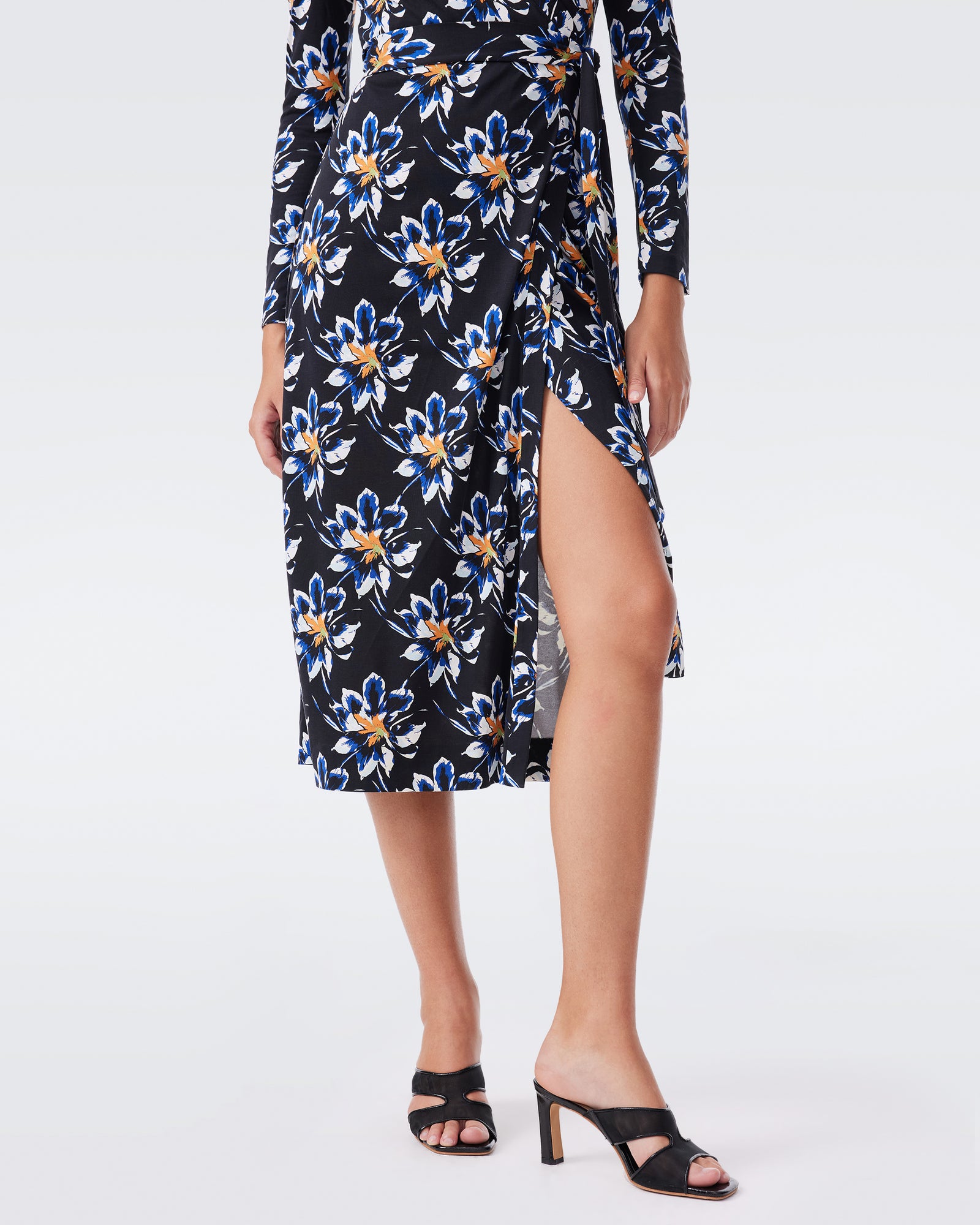 DVF L/S ABIGAIL MIDI DRESS