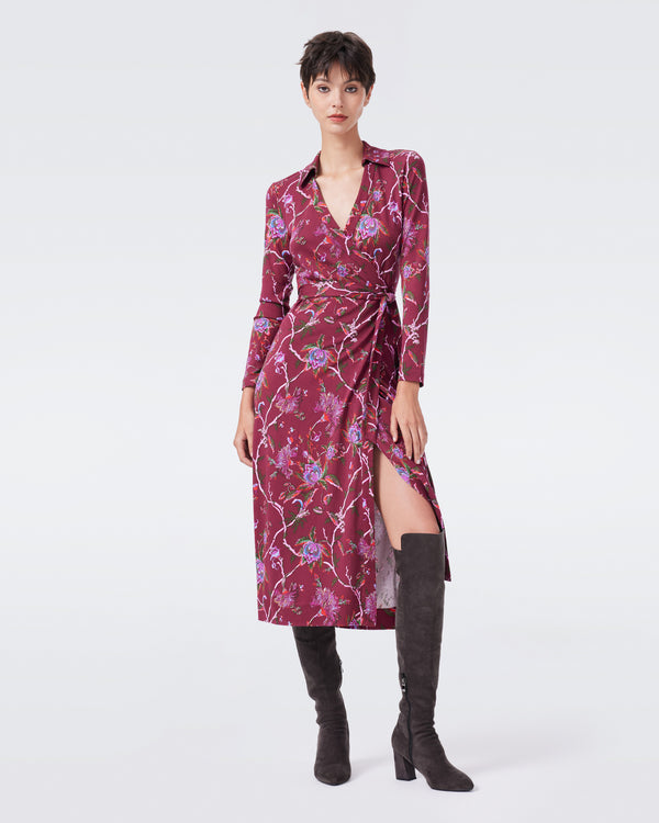 DVF L/S ABIGAIL MIDI DRESS