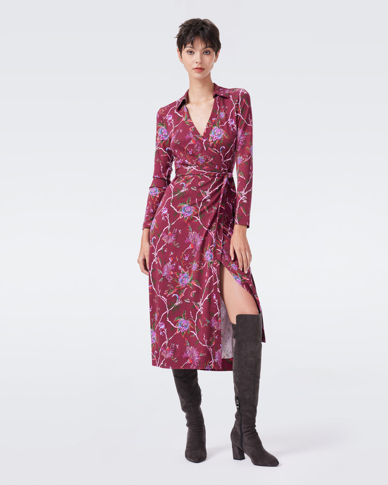 DVF L/S ABIGAIL MIDI DRESS