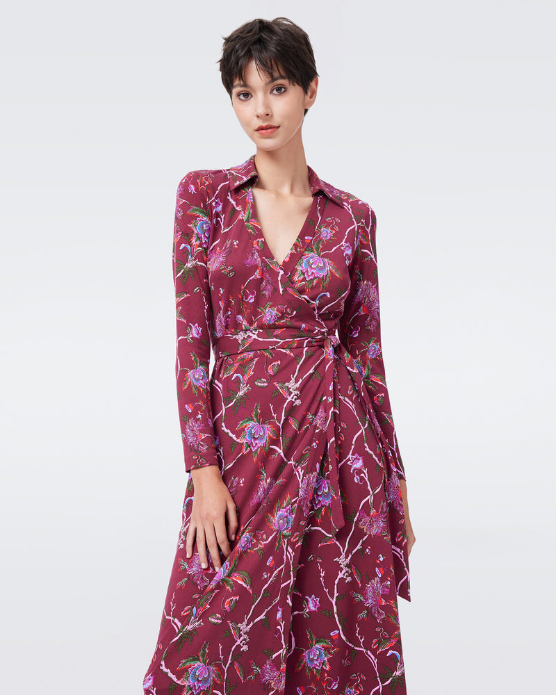 DVF L/S ABIGAIL MIDI DRESS