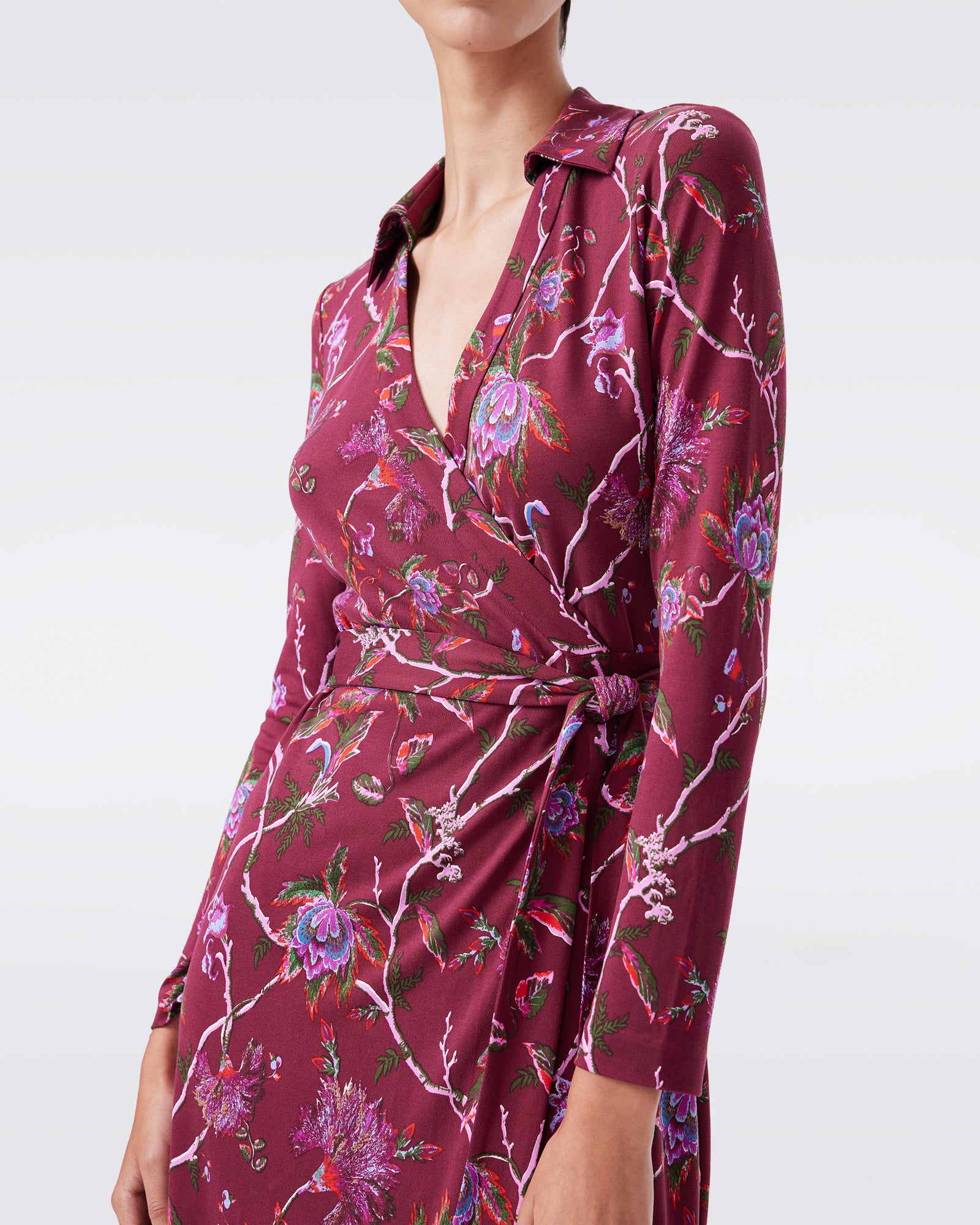 DVF L/S ABIGAIL MIDI DRESS