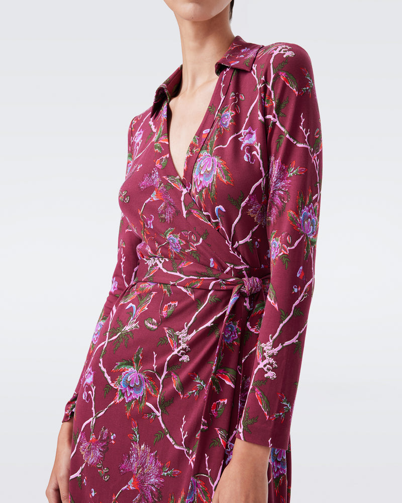 DVF L/S ABIGAIL MIDI DRESS