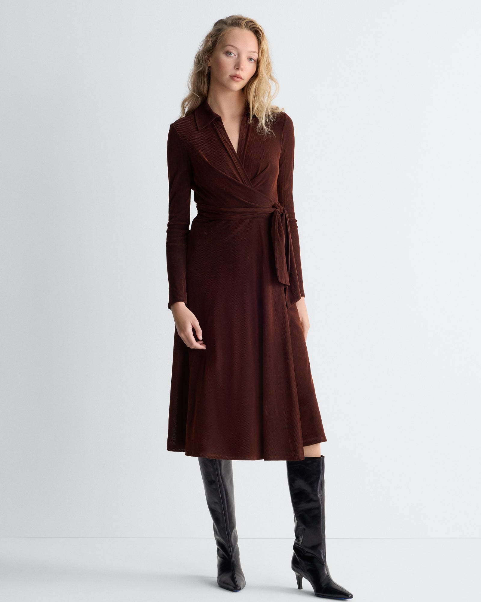 DVF PHOENIX CORDUROY DRESS