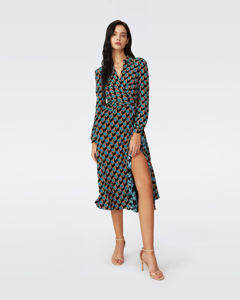 Phoenix Reversible Mesh Wrap Dress