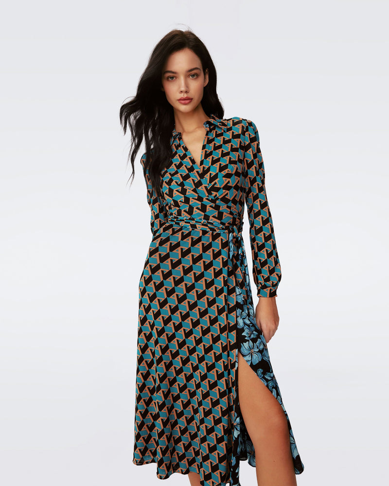 Phoenix Reversible Mesh Wrap Dress