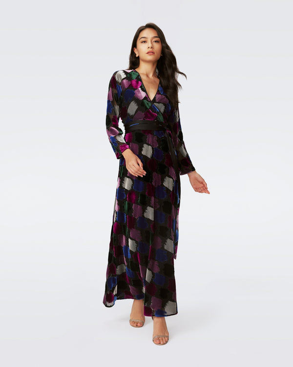 Babette Velvet Wrap Dress