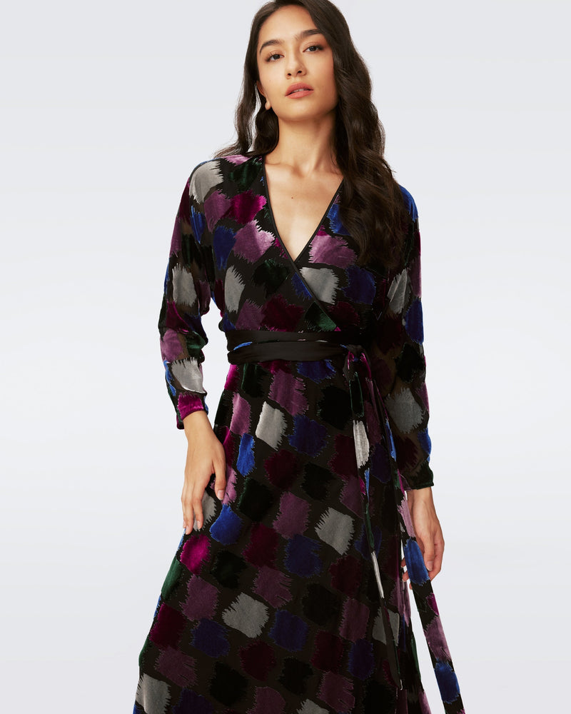 Babette Velvet Wrap Dress