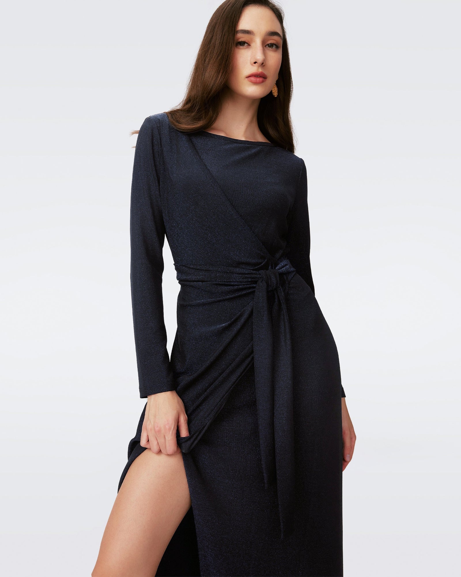 Simona Faux Wrap Dress
