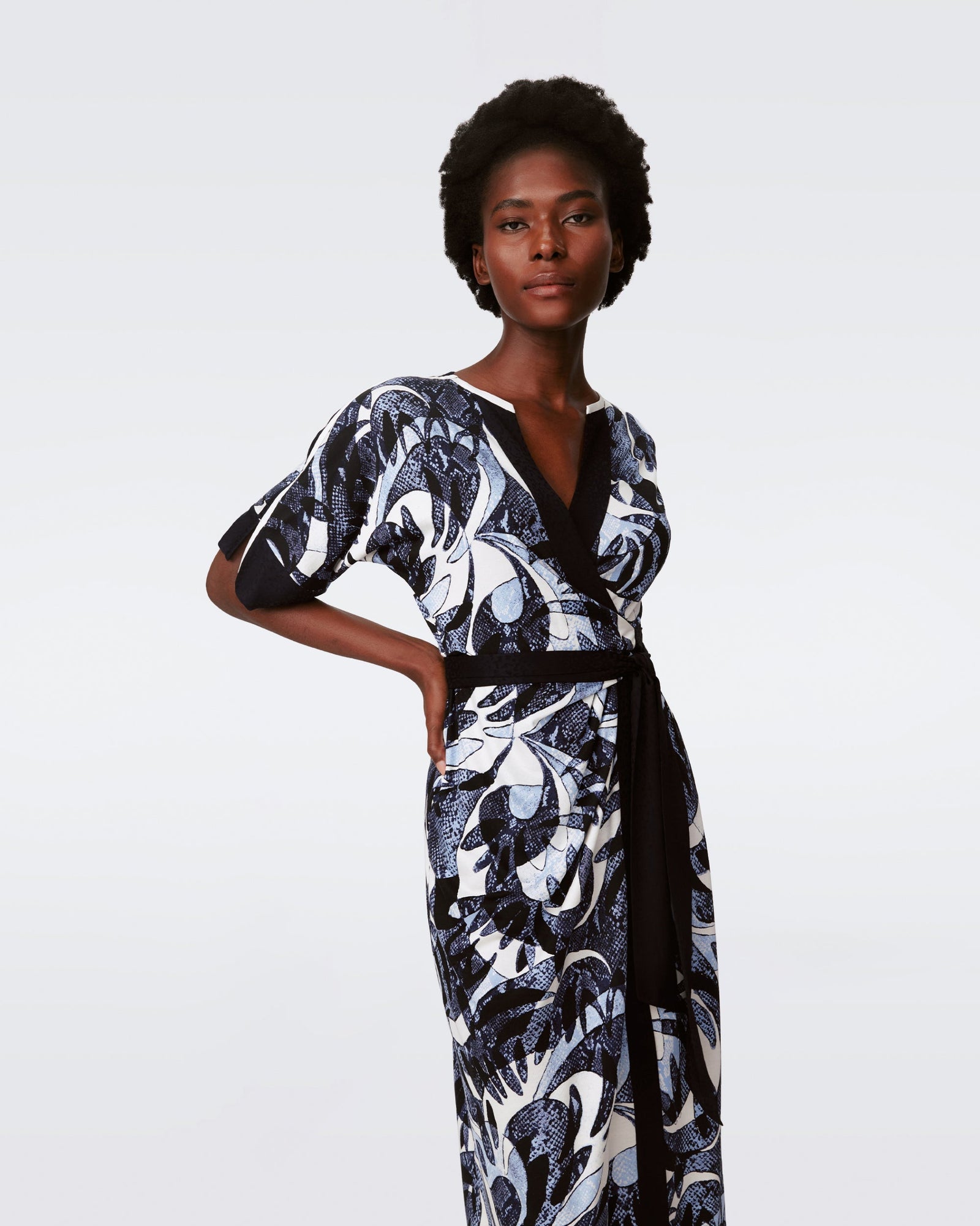 DVF DOROTHEA DRESS in SERPENT DANCE LARGE