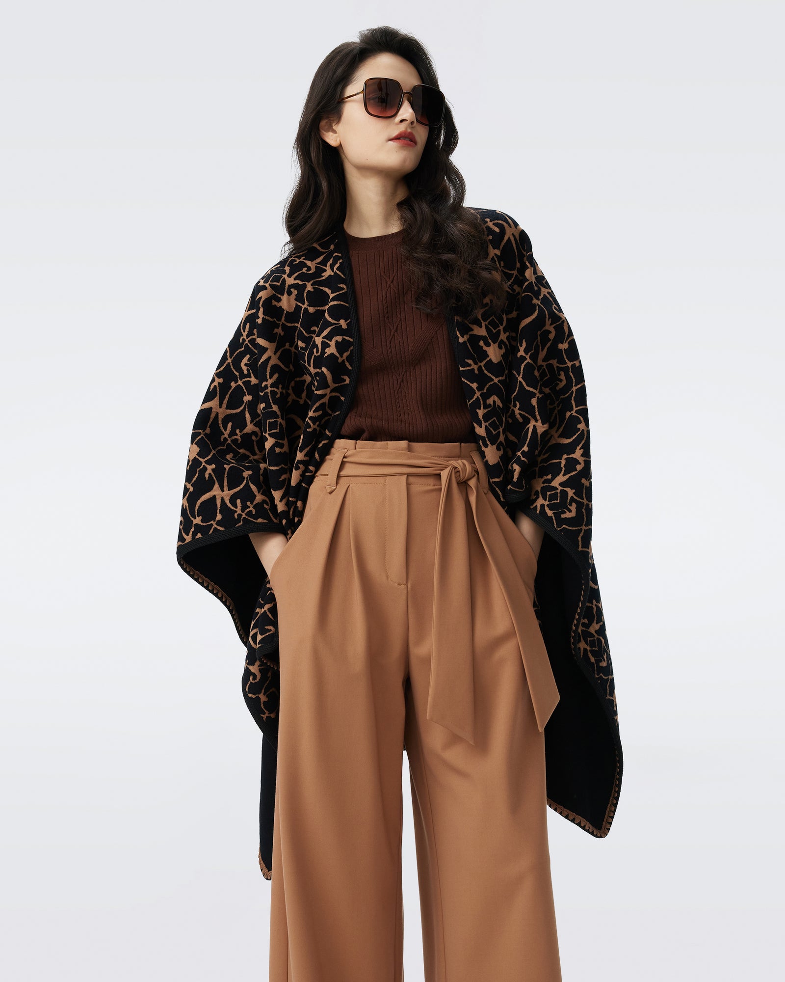 DVF FINNIE REVERSIBLE SCARF