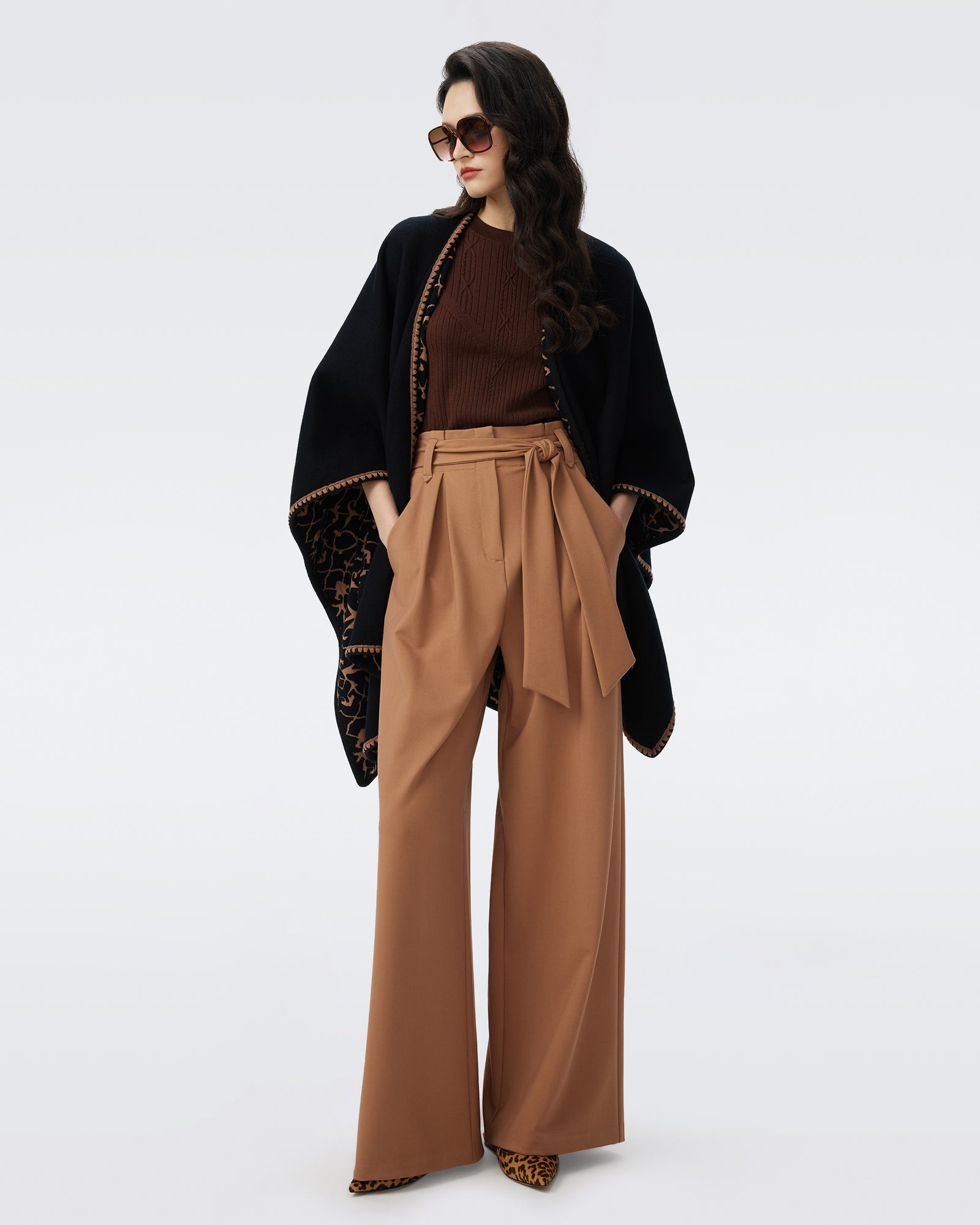 DVF FINNIE REVERSIBLE SCARF