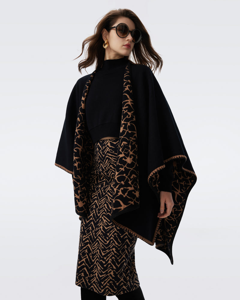 DVF FINNIE REVERSIBLE SCARF