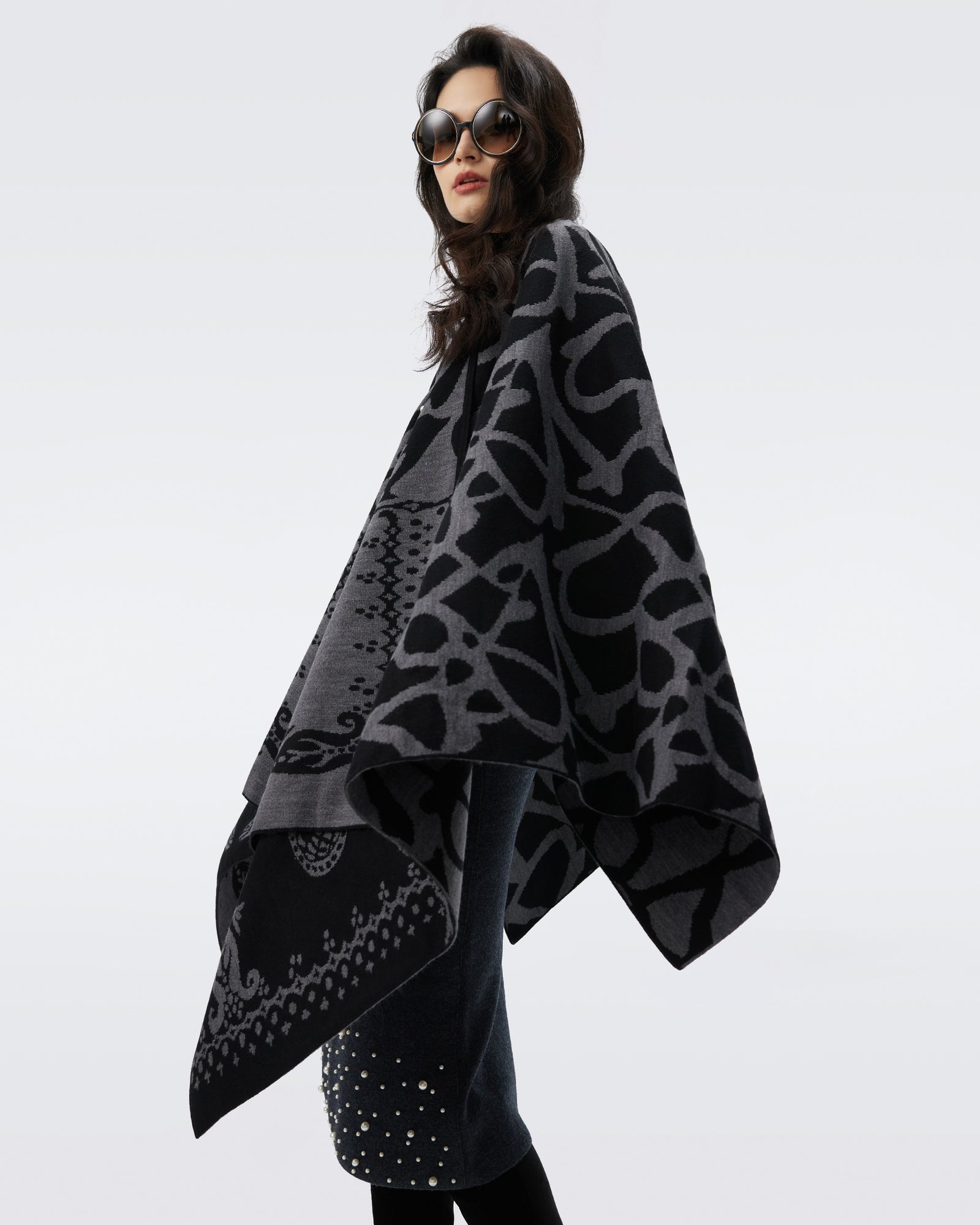 DVF FREYA REVERSIBLE SCARF