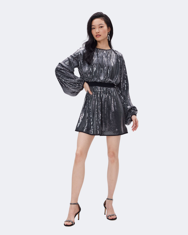 Moana Sequin Mesh Dress