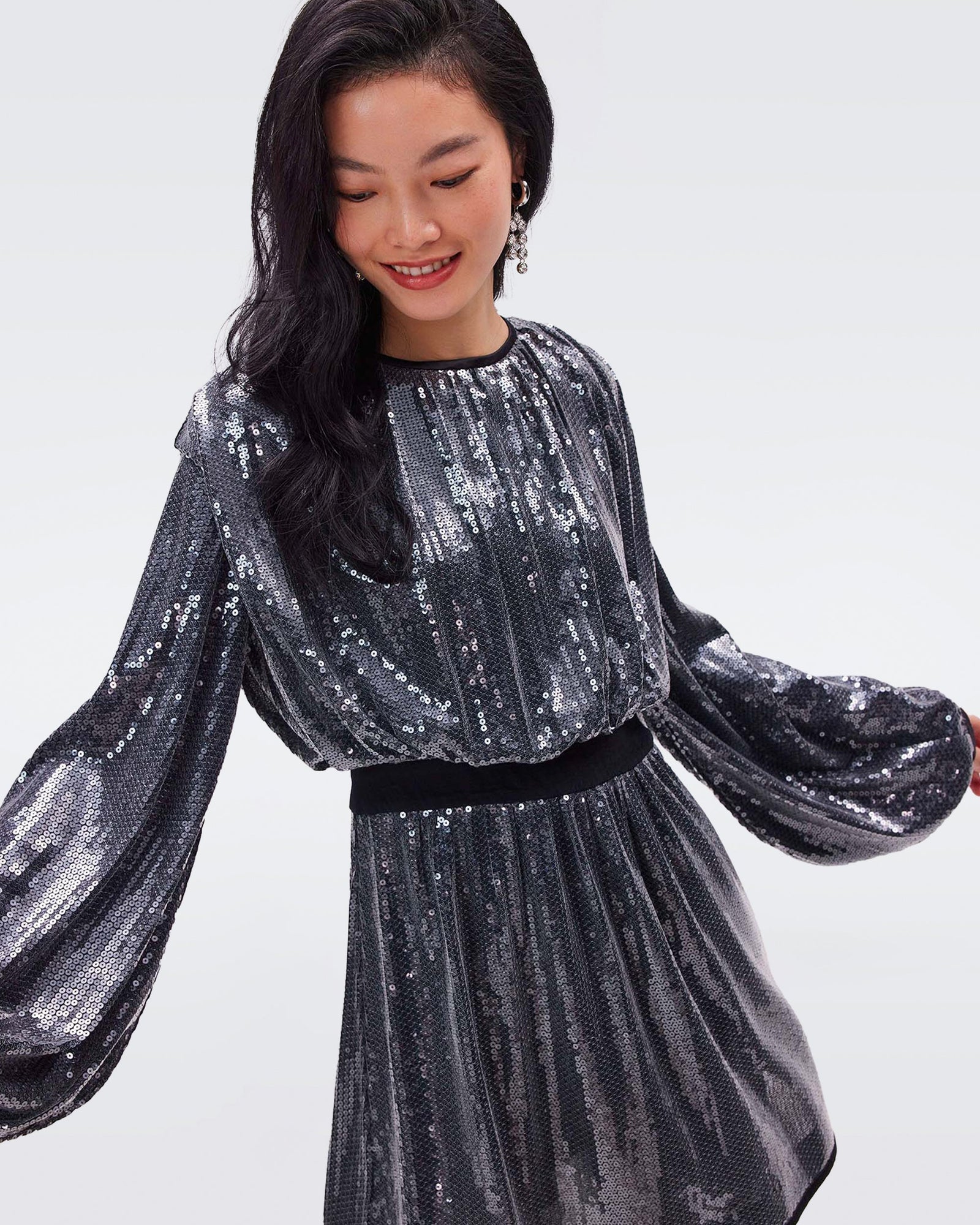 Moana Sequin Mesh Dress